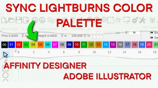 Syncing LightBurns  Color Palette  with Affinity Designer, Adobe Illustrator and  others