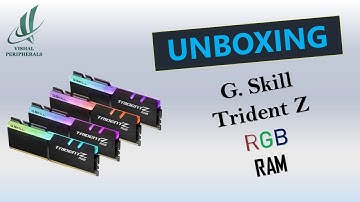 G.SKILL Trident Z  RGB Series RAM DDR4 Unboxing Video ll Vishal Peripherals