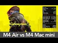 MacBook Air M4 Vs Mac Mini M4 Cyberpunk 2077 Performance MacBook Air M4 Vs Mac Mini M4 Cyberpunk 2077 Performance