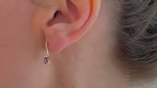 Video: Iolite and Diamonds Earrings TRILLON