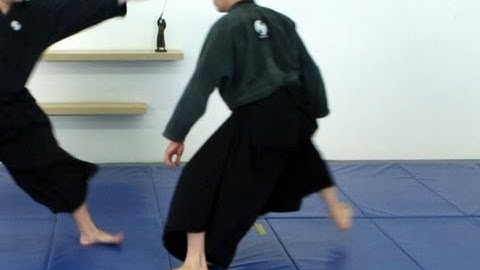 Moving diagonally backward, Ninjutsu sabaki, naname ushiro, basic - techniques for Akban wiki