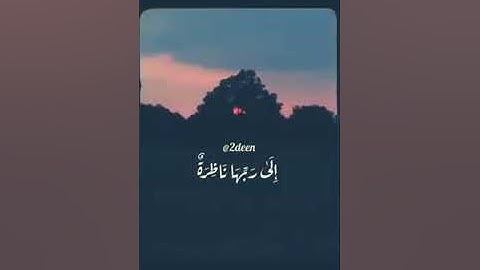 (وُجُوهٌ يَوْمَئِذٍ نَّاضِرَةٌ (22) إِلَىٰ رَبِّهَا نَاظِرَةٌ) القارئ #نعمه_الحسان سورة #القيامه 💙