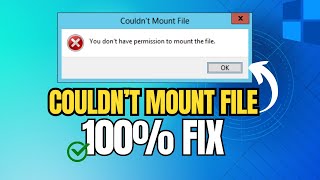 fix - couldn't mount file. sorry there was a problem mounting the file [solved]