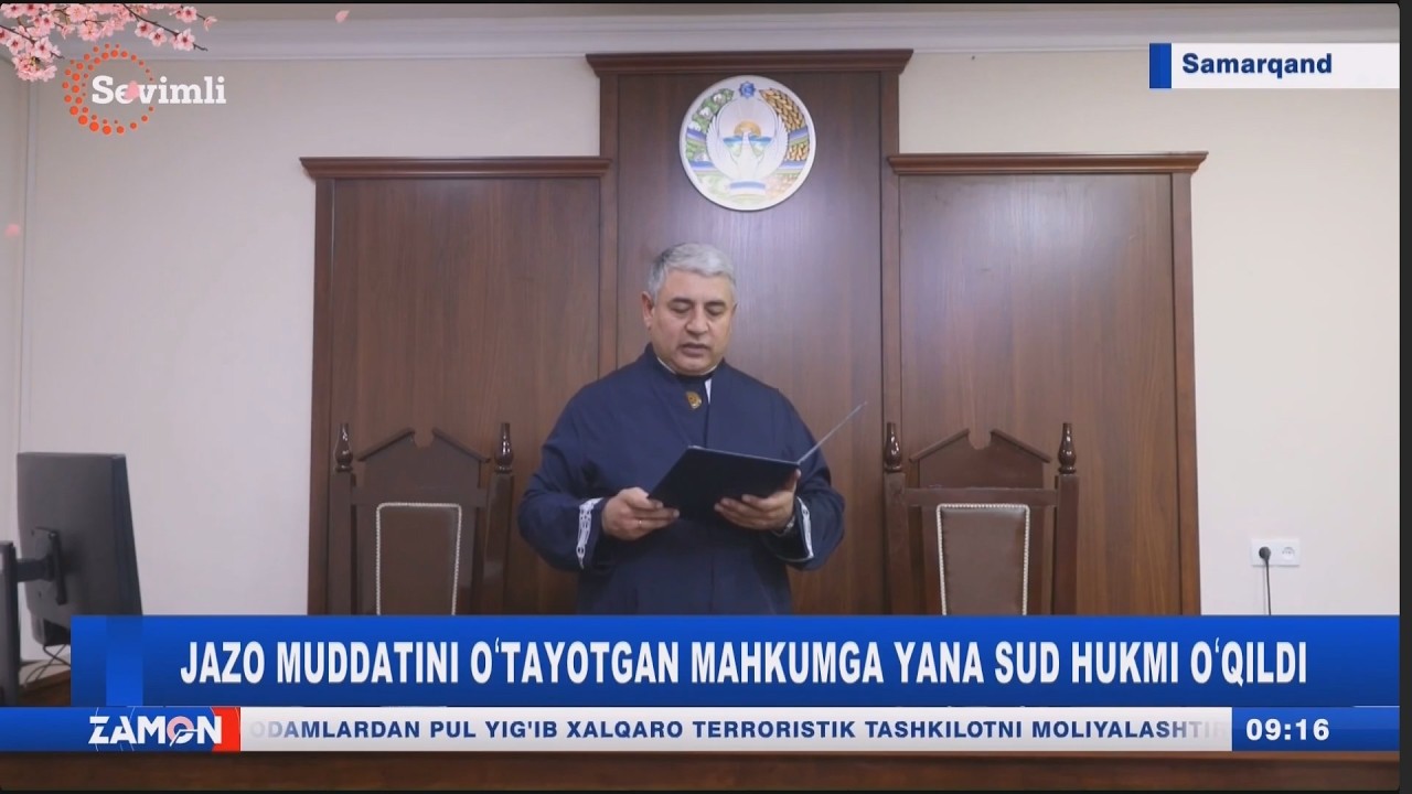 Jazo muddatini oʻtayotgan mahkumga yana sud hukmi oʻqildi (Samarqand)