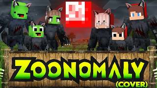 JJ and Mikey Family Morph into WEREWOLF - Maizen Minecraft - Zoonomaly Theme Song (COVER)