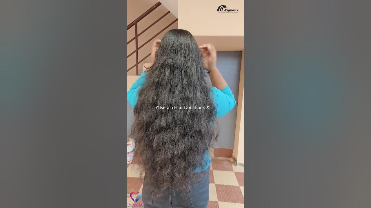 Longhair to Complete Shave for Donation I Kerala Hair Donations I Wig Bank I hairdonation YouTube
