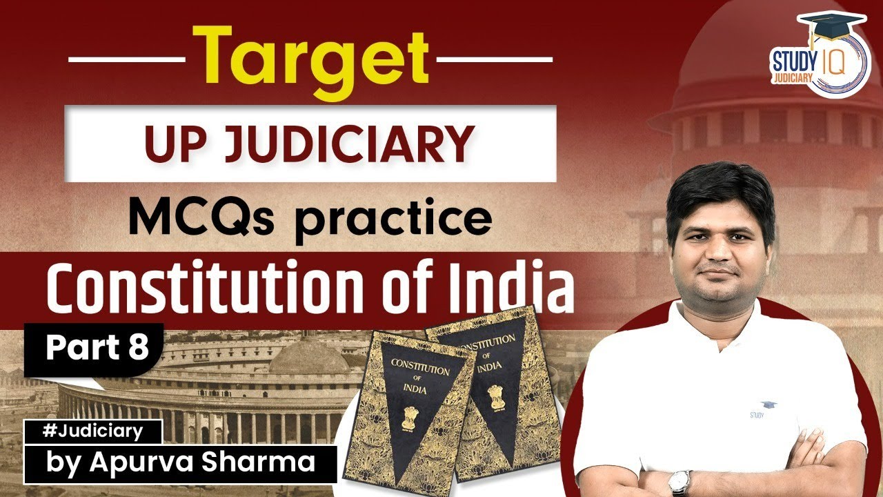 Target UP JUDICIARY 2023  - MCQs practice | Constitution of India | Part 8 | StudyIQ Judiciary