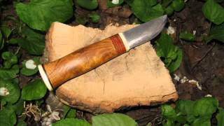 A Homemade Knife with a HSS Blade and an Oaken Handle