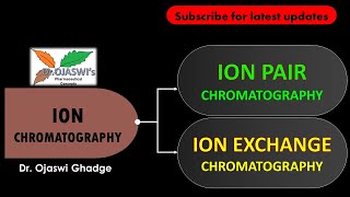 Ion chromatography (Ion pair and Ion Exchange chromatography)- basic principle explained