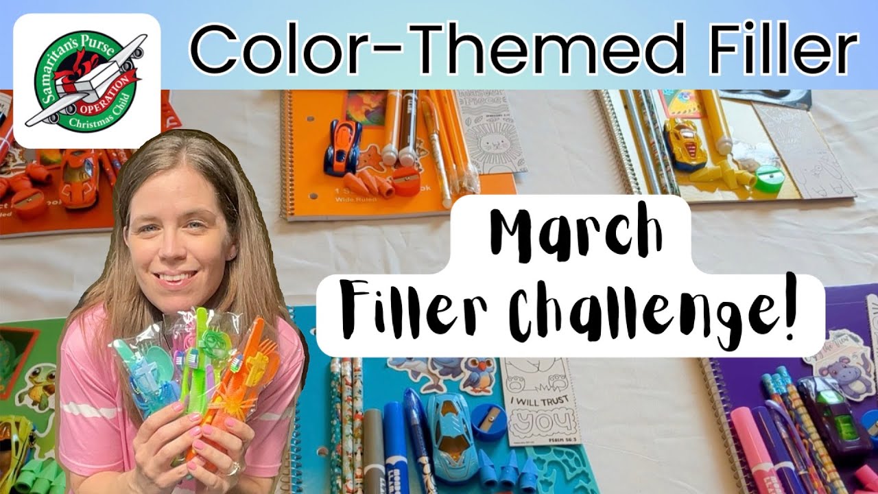 March Filler Challenge! 3 Color-Themed Projects for Operation Christmas Child + A Bonus Shoebox 🍀