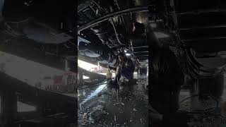 Deep undercarriage wash at Eagle Commercial Truck Cleaning Miami FL