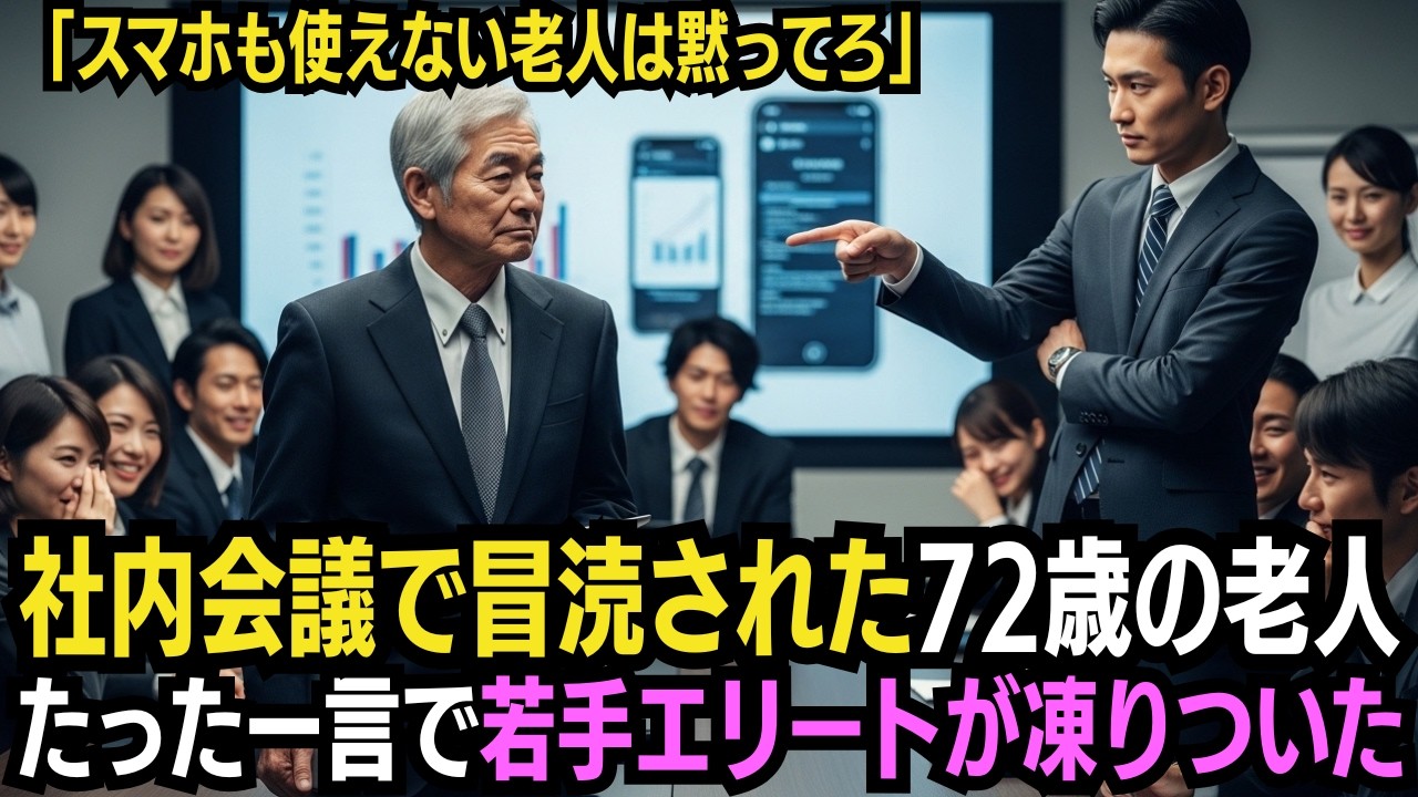 「スマホも使えない老人は黙ってろ」会議で笑われた72歳元技術者…彼の一言で若手エリートが凍りついた