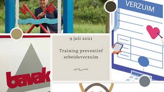 Training preventief arbeidsverzuim bij Bavak