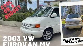 2003 VW EuroVan MV VIDEO REVIEW! Super Cool RV on a Budget!