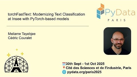 Tayebjee,Couralet- torchFastText: Modernizing Text Classification at Insee with PyTorch-based models