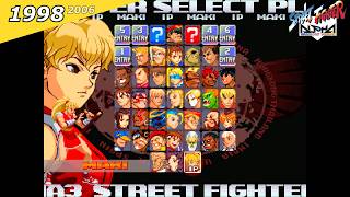 Evolution of Street Fighter Character Select Screen (1987-2026 so far) [S3 Ingrid DLC]
