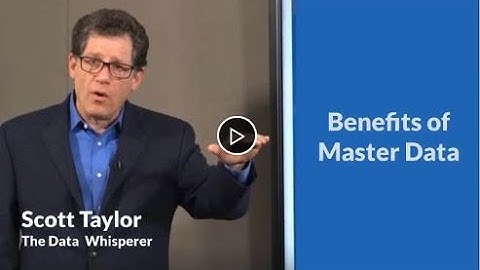 Benefits of Master Data (Taylor