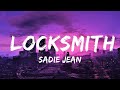 Sadie Jean - Locksmith (Lyrics) | Lyrics Video (Official)