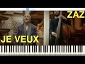 ZAZ Je Veux Piano Tutorial Instrumental Cover