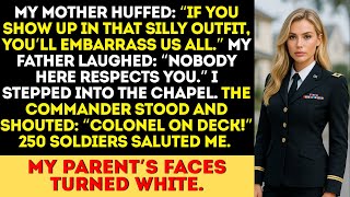 My Parents Mocked My Military Wedding — Until the Commander Stood: “COLONEL ON DECK!” and…