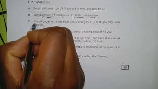 G10 Analysis of transaction 2025 June exam