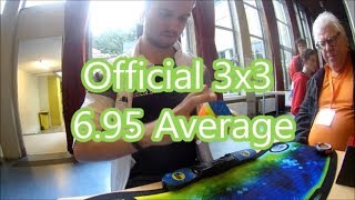 Official 6.95 3x3 average @Dutch open 2017