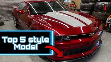 The top 5 style mods for a 5th gen Camaro!!