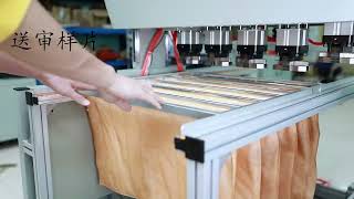 7pa Semi Automatic Air Filter Manufacturing Machine For Decorative Strips Pocket filter