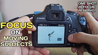 How to focus on moving subjects | DSLR photography tutorial | Canon 1500d