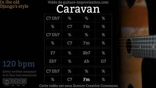 Caravan (120 bpm) - Gypsy jazz Backing track / Jazz manouche chords