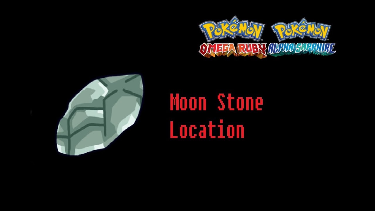 How To Find Moon Stone Pokemon Omega Ruby Alpha Sapphire Location - YouTube