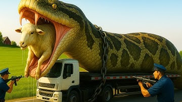 🐍 Heroic Rescue Team Saves A Weak Sheep From A Terrifying Giant Python Attack