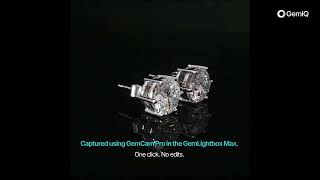 Diamond Earring Photography with GemLightbox Max