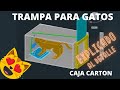 Jaula casera para atrapar gatos y otros usos gateros