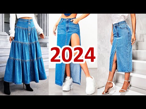 Модные джинсовые юбки 2023-2024 | Fashion denim skirts 2023-2024