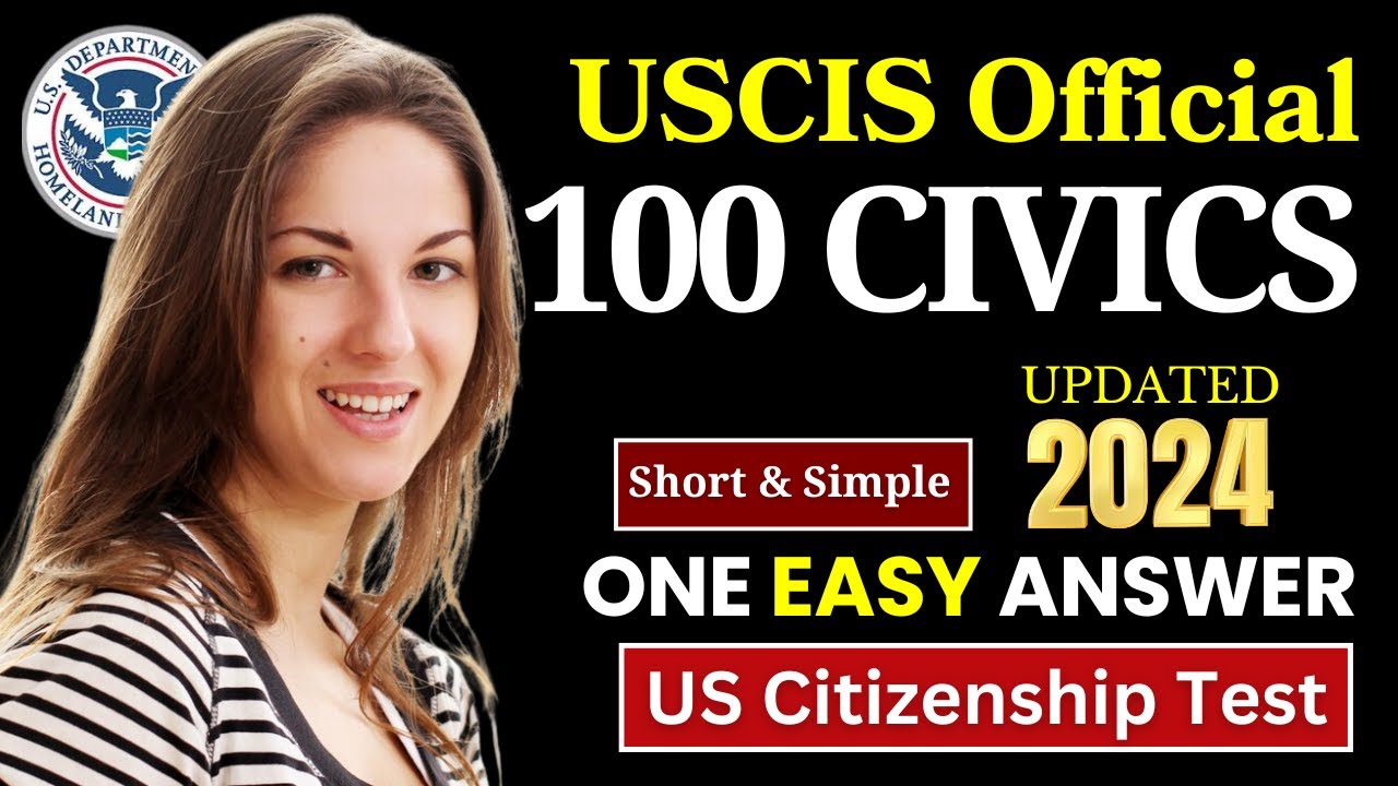 EASY Practice of USCIS Official 100 Civics Questions & Answers for US ...
