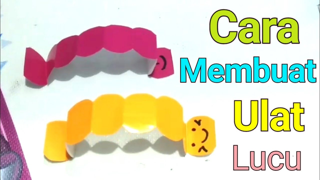 CARA MEMBUAT ULAT BULU DARI KERTAS ORIGAMI Ide Kreatif Dari Kertas