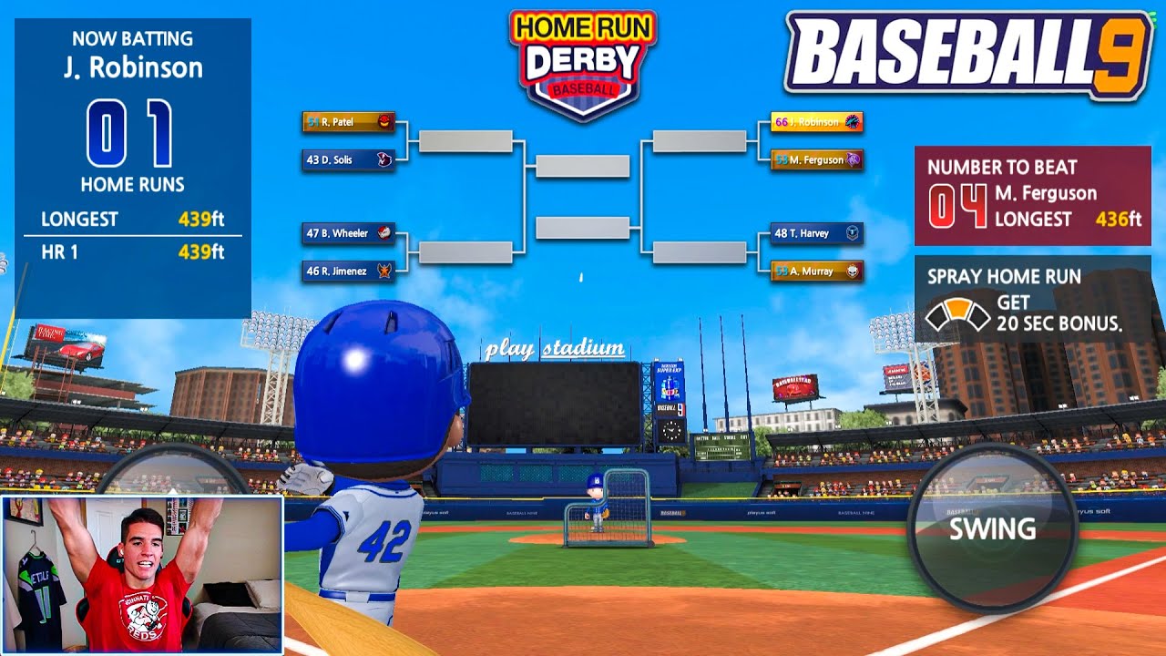 PLAYING THE NEW HOME RUN DERBY! - Baseball 9