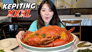 MAKAN KEPITING JUMBO UKURAN XXXL, CAPITNYA SEGEDE KEPALA !!