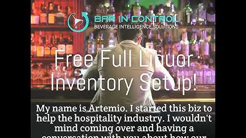 Free Full Liquor Inventory Setup!