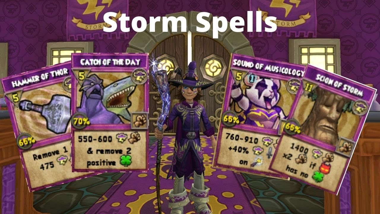 Wizard101 All Storm Spells Level 1 160 2023 YouTube Wizard101 All Storm Spells Level 1 160 2023 YouTube