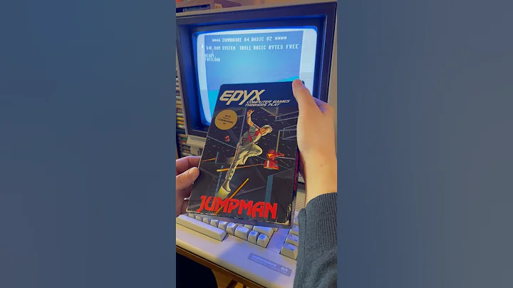 Retro Gaming ASMR: Loading JumpMan for Commodore 64, from floppy disk #retrocomputing #80s #asmr