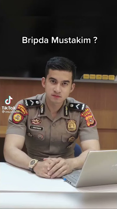 Polisi ganteng mau lewat bang mustakim