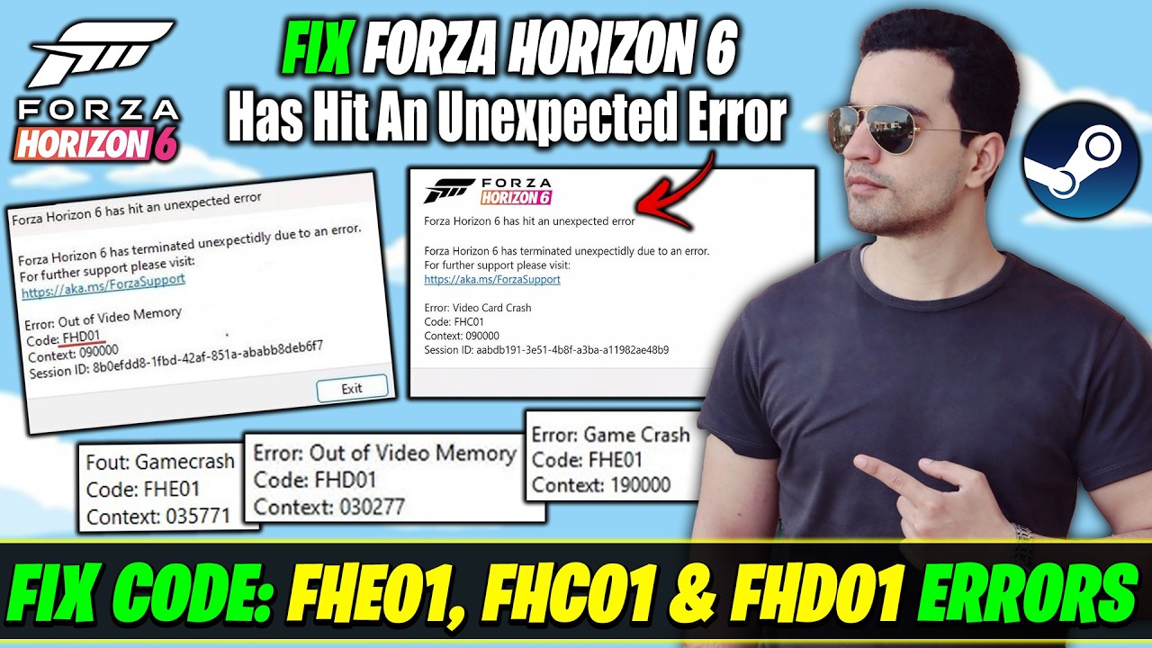 Fix Forza Horizon 6 FHE01, FHC01 & FHD01 Errors | Forza Horizon 6 Video ...