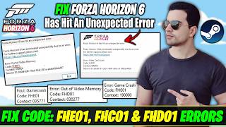 Fix Forza Horizon 6 FHE01, FHC01 & FHD01 Errors | Forza Horizon 6 Video Card Crash Code FHC01 Fix