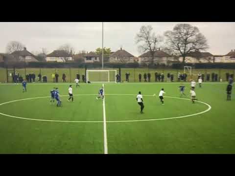 Amazing footage shows young footy player, 13, scoring 'worldie' from 35 yards out - on his debut