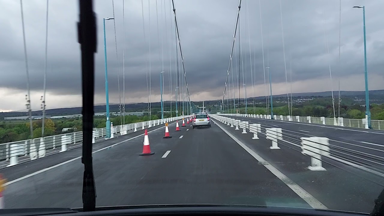 Crossing the Severn Estuary bridge