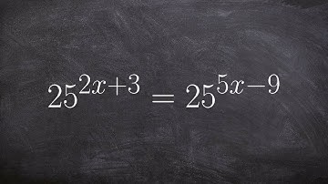 Solving an equation using the equality of exponents