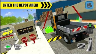 Truck Driver Depot parking simulator Android game play screenshot 3