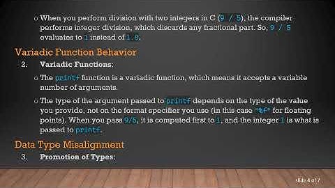 Understanding Why 9/5 Prints a Garbage Value in C